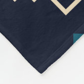 Duistere stam Navajo, geometrisch. Fleece Deken (Hoek)