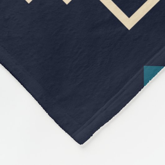 Duistere stam Navajo,  geometrisch. Fleece Deken (Hoek)