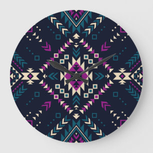 Duistere stam Navajo, geometrisch. Grote Klok