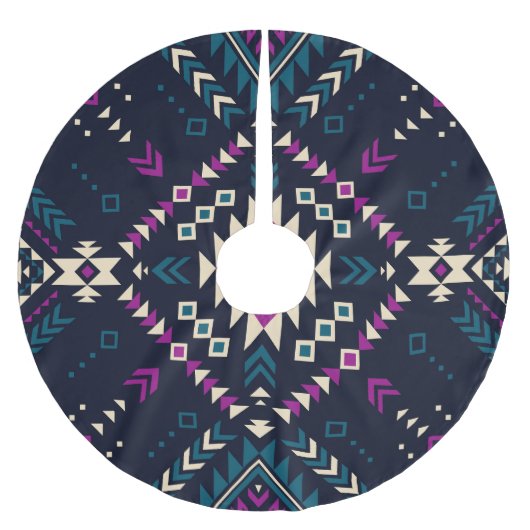 Duistere stam Navajo, geometrisch. Kerstboom Rok (Voorkant)