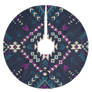 Duistere stam Navajo, geometrisch. Kerstboom Rok