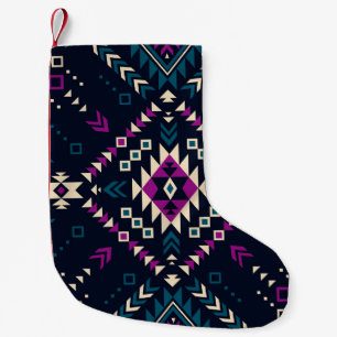 Duistere stam Navajo, geometrisch. Kleine Kerstsok