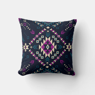 Duistere stam Navajo, geometrisch. Kussen