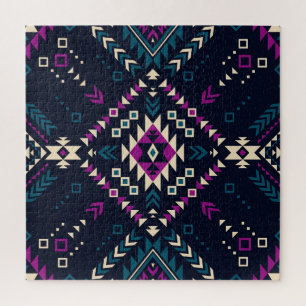 Duistere stam Navajo,  geometrisch. Legpuzzel