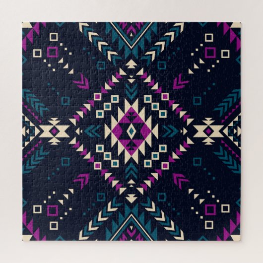 Duistere stam Navajo,  geometrisch. Legpuzzel (Verticaal)