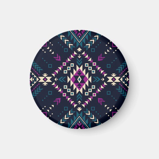 Duistere stam Navajo, geometrisch. Magneet (Voorkant)