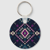 Duistere stam Navajo, geometrisch. Sleutelhanger (Achterkant)