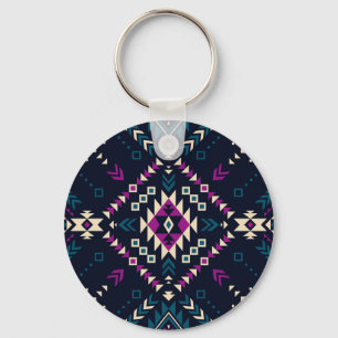 Duistere stam Navajo,  geometrisch. Sleutelhanger