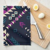 Duistere stam Navajo, geometrisch. Theedoek (Quarter Fold)
