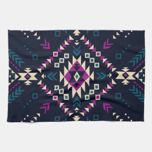 Duistere stam Navajo,  geometrisch. Theedoek