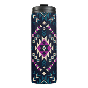 Duistere stam Navajo, geometrisch. Thermosbeker