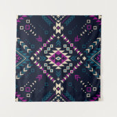 Duistere stam Navajo, geometrisch. Wandkleed (Voorkant (horizontaal))
