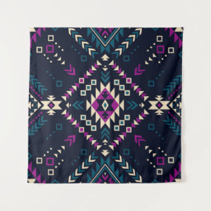 Duistere stam Navajo,  geometrisch. Wandkleed