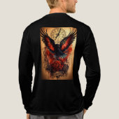 duistere vlucht Tri-Blend shirt (Achterkant volledig)
