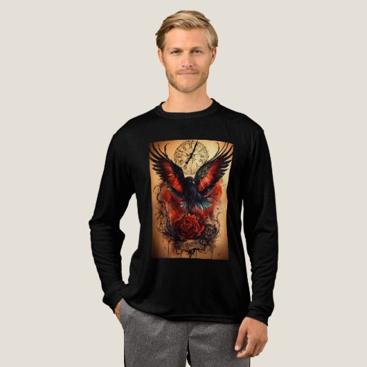 duistere vlucht Tri-Blend shirt (Voorkant)