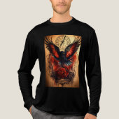 duistere vlucht Tri-Blend shirt (Voorkant volledig)