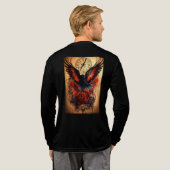 duistere vlucht Tri-Blend shirt (Achterkant)