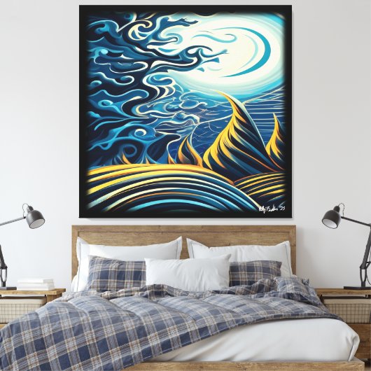 duisternis canvas afdruk (Insitu (Slaapkamer))