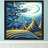 duisternis canvas afdruk (Insitu (Houten vloer))