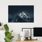 Duisternis en berg poster (Thuiskantoor)