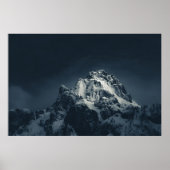 Duisternis en berg poster (Voorkant)