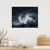 Duisternis en chaos over de berg poster (Keuken)