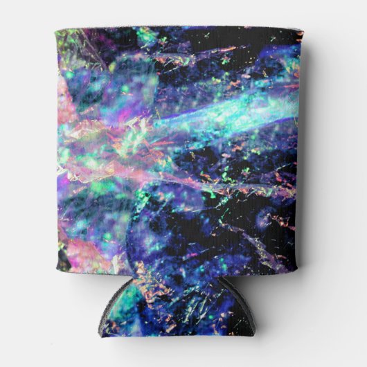 Duisternis en licht, donker opaal kristal: blikjeskoeler (Voorkant)