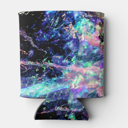 Duisternis en licht, donker opaal kristal: blikjeskoeler (Achterkant)