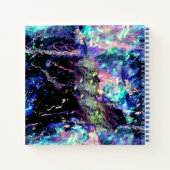 Duisternis en licht, donker opaal kristal: notitieboek (Achterkant)