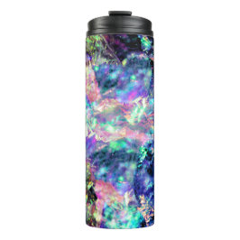 Duisternis en licht, donker opaal kristal: thermosbeker