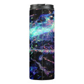 Duisternis en licht, donker opaal kristal: thermosbeker (Achterkant)