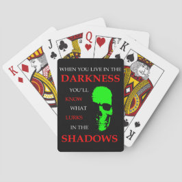 Duisternis en schaduwen Halloween Pokerkaarten