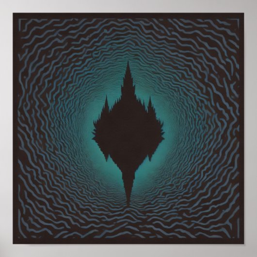 Duisternis gespiegeld poster (Voorkant)