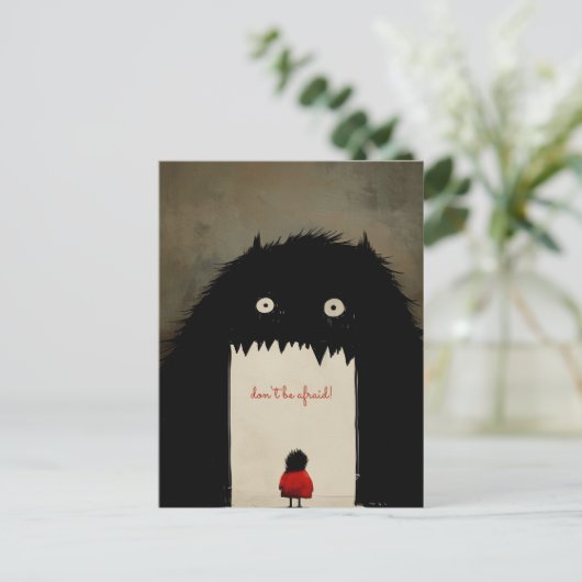 Duisternis, het Monster Briefkaart (Staand voorkant)