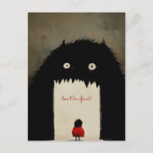 Duisternis, het Monster Briefkaart (Voorkant)