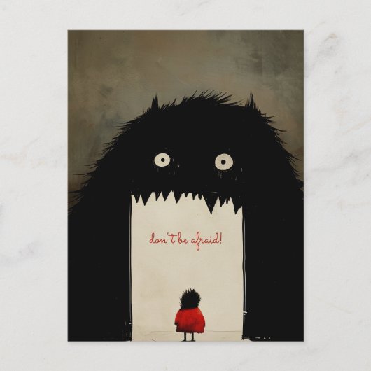 Duisternis, het Monster Briefkaart (Voorkant)