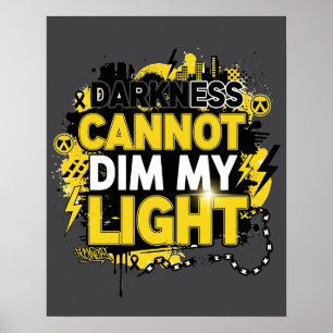 Duisternis kan mijn licht niet doven poster