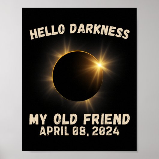 Duisternis Mijn oude vriend Eclipse Solar Eclipse Poster (Voorkant)