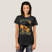 Duisternis Mijn oude vriend kat met zonne-eclips g T-shirt (Voorkant volledig)