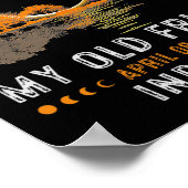 Duisternis Mijn oude vriend Total Eclipse 2024 Ind Poster (Hoek)