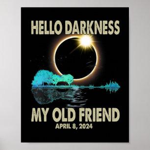 Duisternis Mijn Vriend Grappige Zonsverduistering  Poster
