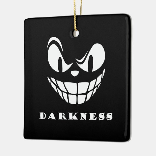 Duisternis monster gezicht keramisch ornament (Links)