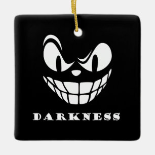 Duisternis monster gezicht keramisch ornament