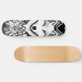 Duisternis Pierce Wolf Zwart Kleur Persoonlijk Skateboard (Horizontaal)