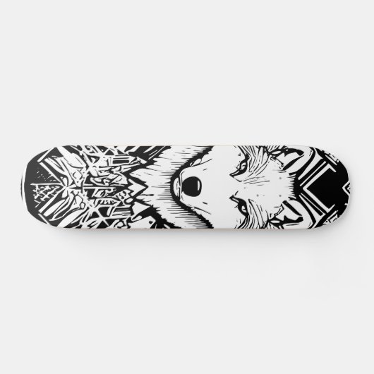 Duisternis Pierce Wolf Zwart Kleur Persoonlijk Skateboard (Horizontaal)