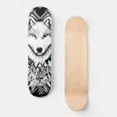 Duisternis Pierce Wolf Zwart Kleur Persoonlijk Skateboard (Voorkant)
