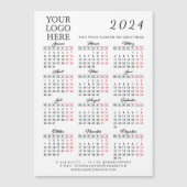 Duits 2024 Bedrijfskalender Magneet Uw Logo (Voorkant)