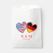 Duits Amerikaans bruiloft Bedankzakje (Voorkant)