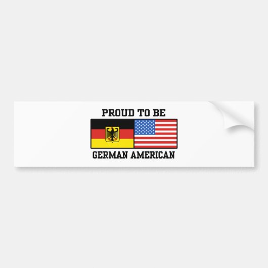 Duits-Amerikaans Bumpersticker (Voorkant)