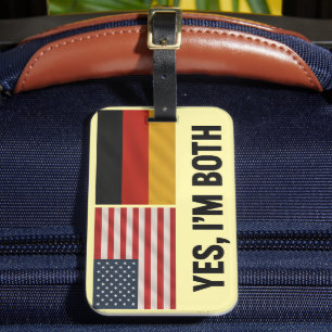 Duits-Amerikaans Ja Ik Ben Beide - Duitsland VS Bu Bagagelabel
